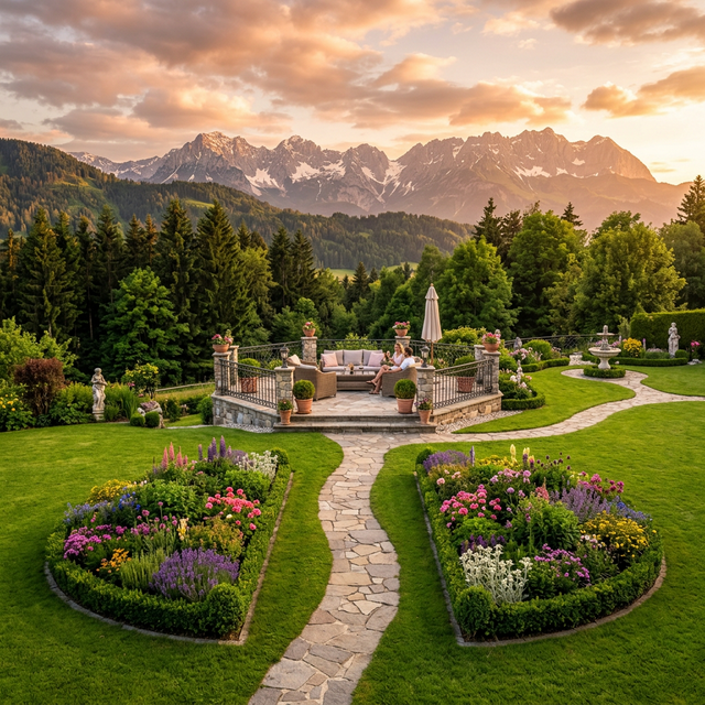 Panorama Gartenanlage Österreich